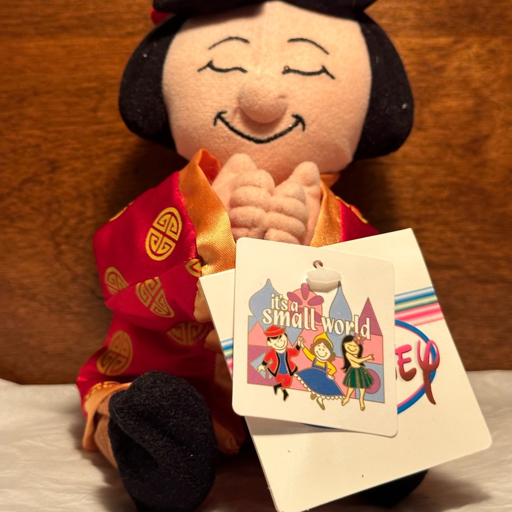 Disney Small World China Bean Bag NWT